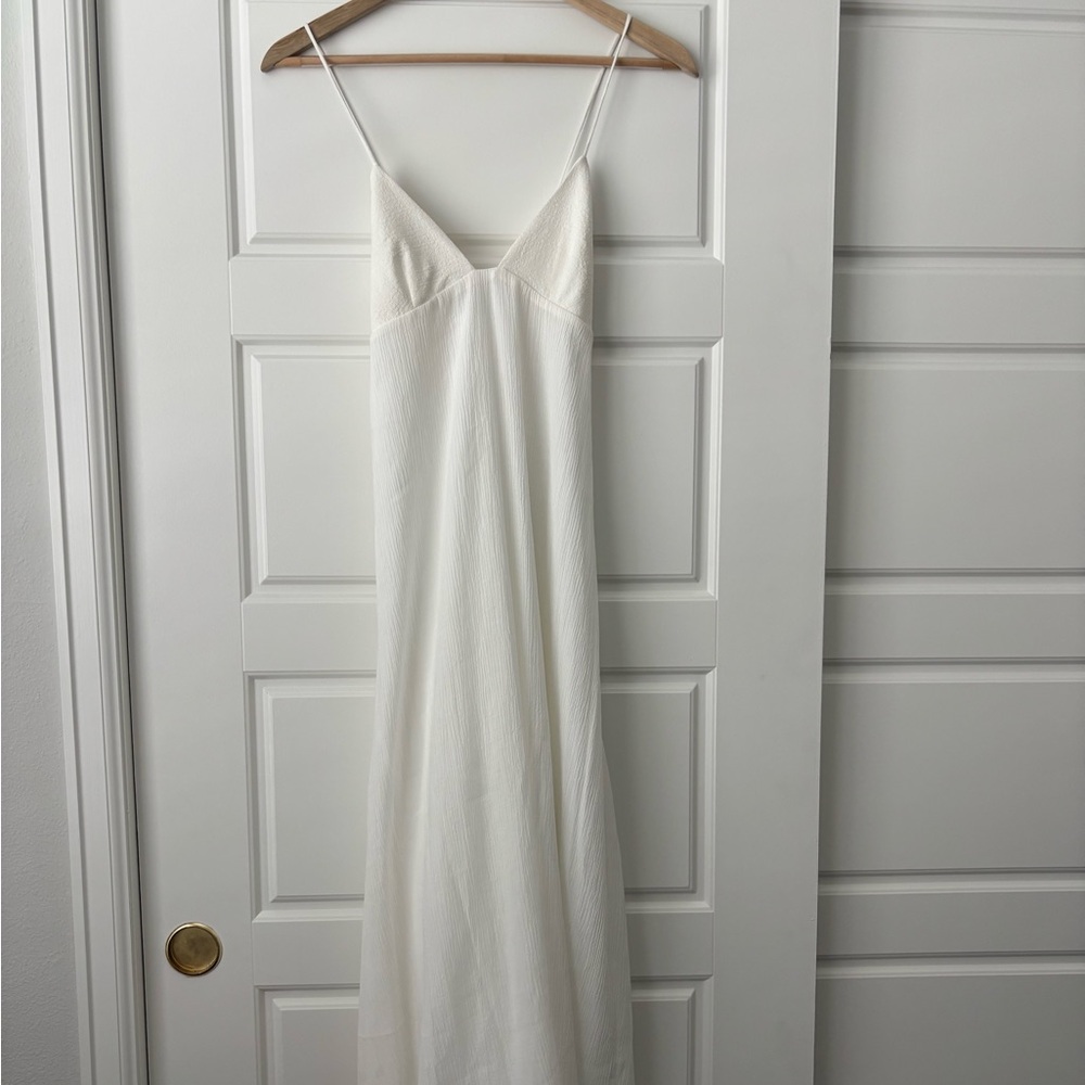 Zara Elegant White Slip Dress